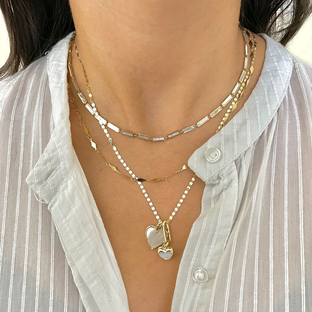 Baguette Mother of Pearl Necklace