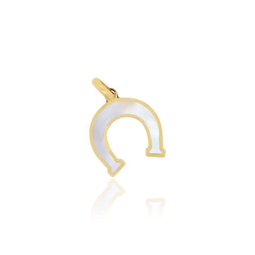 Mother of Pearl Horseshoe Charm