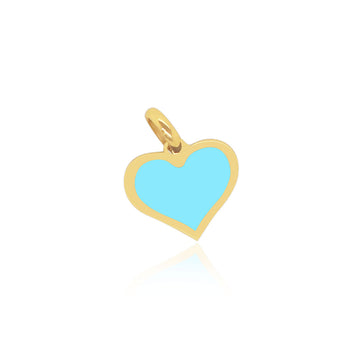 Mini Turquoise Heart Charm