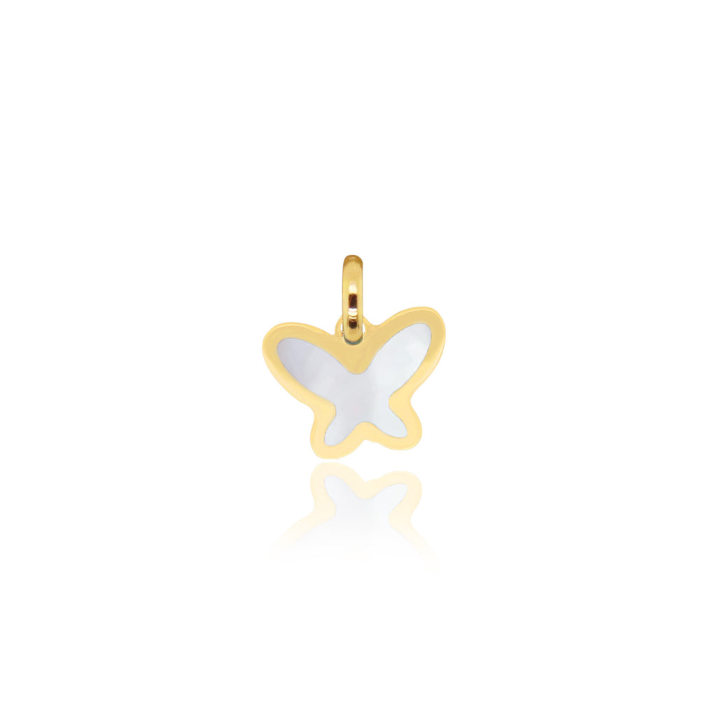 Mini Mother of Pearl Butterfly Charm