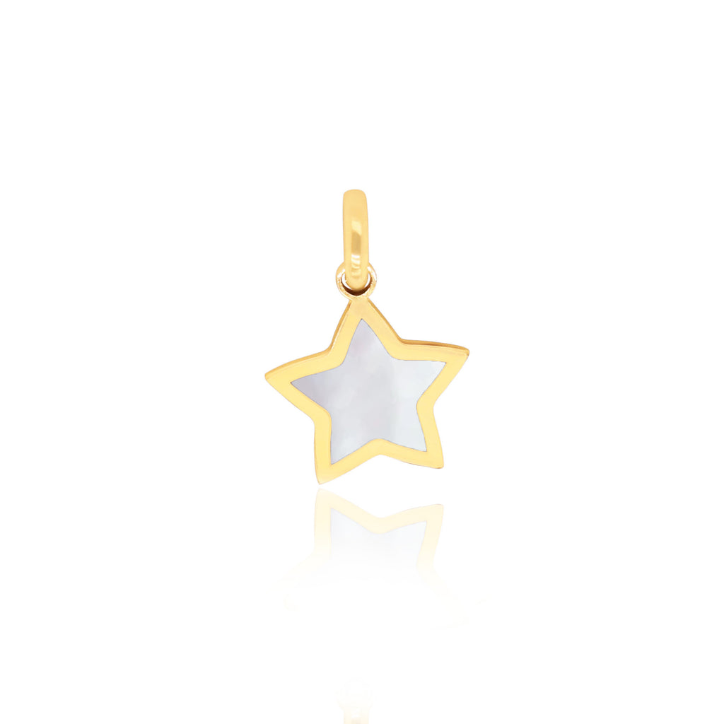 Mini Mother of Pearl Star Charm
