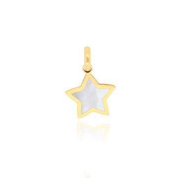 Mini Mother of Pearl Star Charm